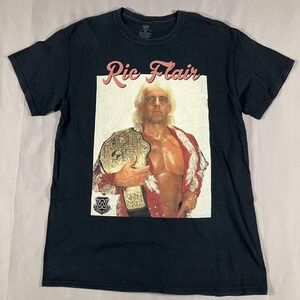 Ric Flair WWE Shirt Mens Medium Black Graphic Wrestler Tee World Champ 2014